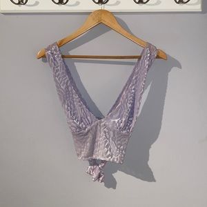 Light purple urban outfitters crop top